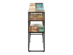 Aparador de madera maciza reciclada 150x30x75 cm