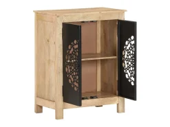 Aparador de madera maciza de mango 60x35x75 cm ES89908