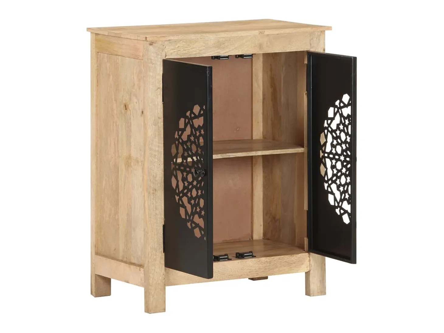 Aparador de madera maciza de mango 60x35x75 cm ES89908