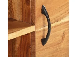 Aparador de madera maciza de acacia 116x30x66 cm