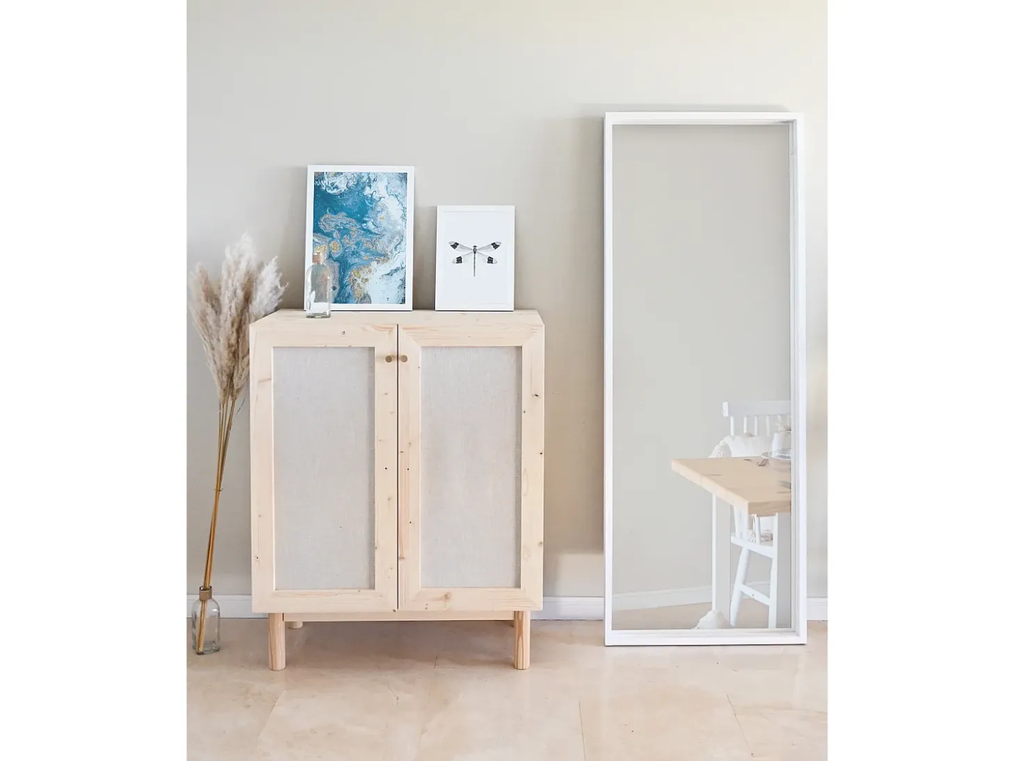 Aparador de madera maciza natural - LINEN - DECOWOOD