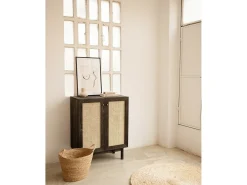 Aparador de madera maciza negro - FRIDA - DECOWOOD