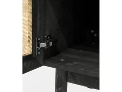 Aparador de madera maciza negro - FRIDA - DECOWOOD