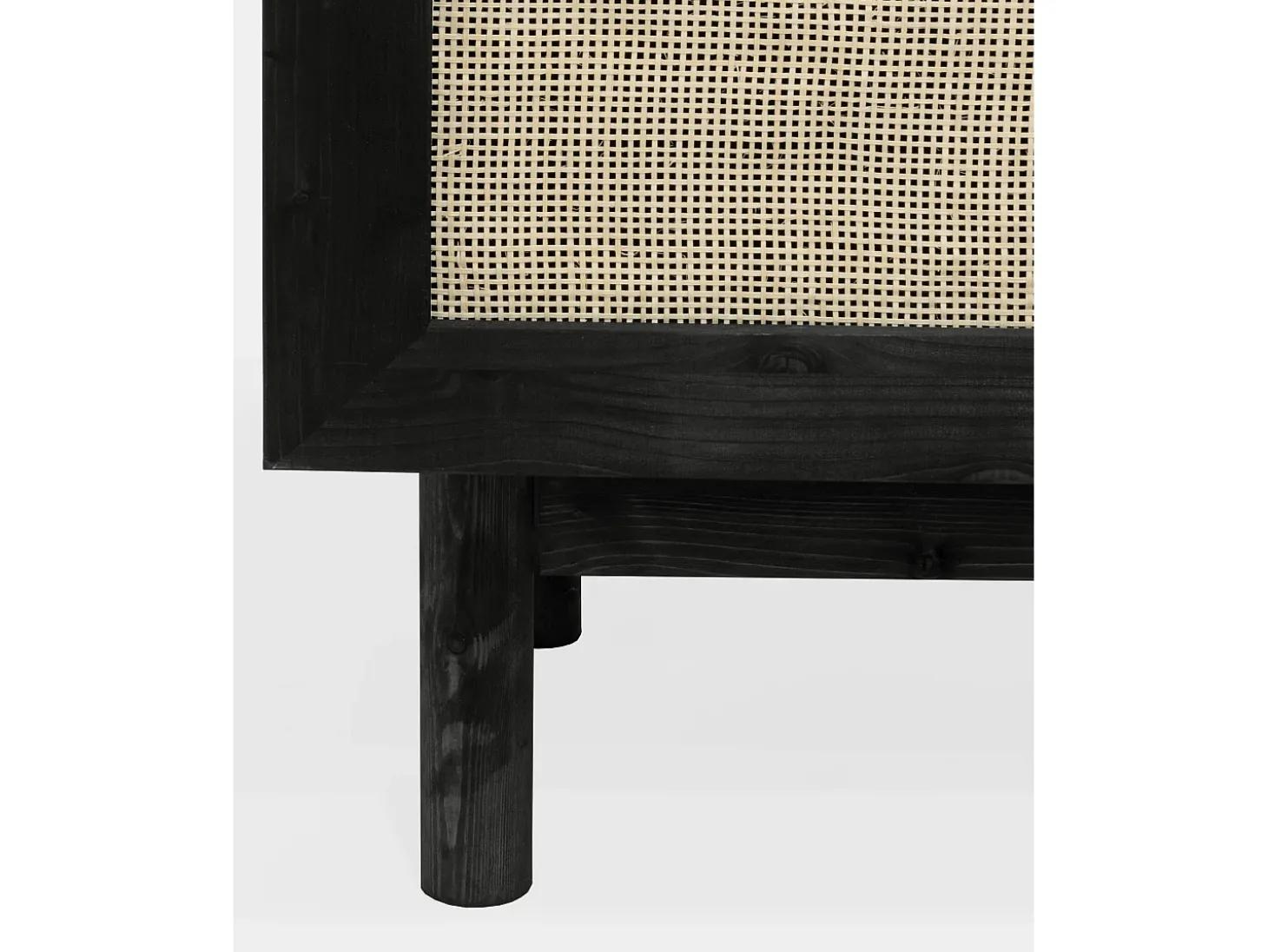 Aparador de madera maciza negro - FRIDA - DECOWOOD
