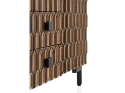 Aparador de madera maciza de mango marrón