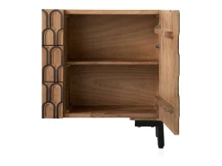 Aparador de madera maciza de mango marrón