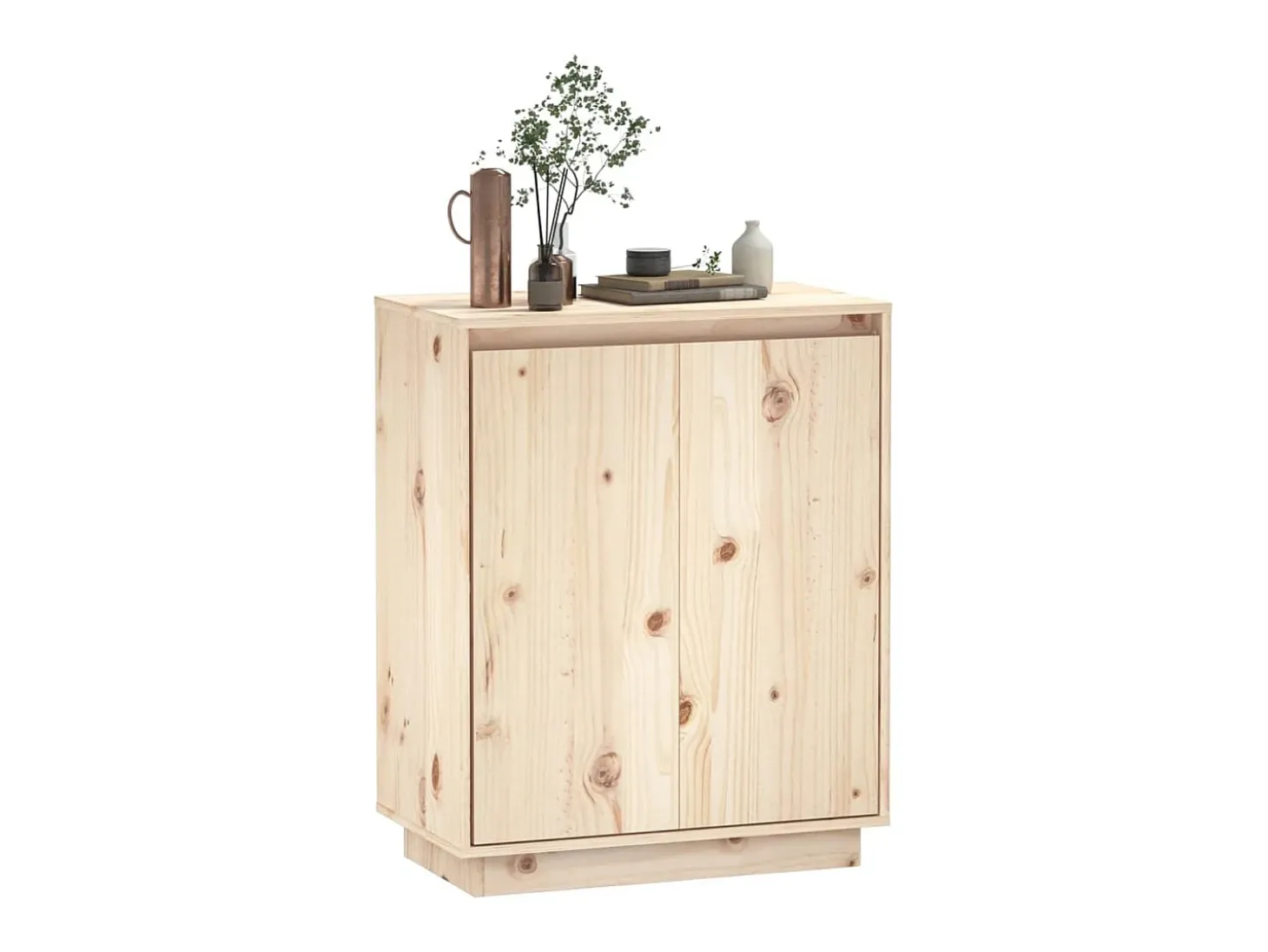 Aparador de madera maciza de pino 60x34x75 cm ES60905
