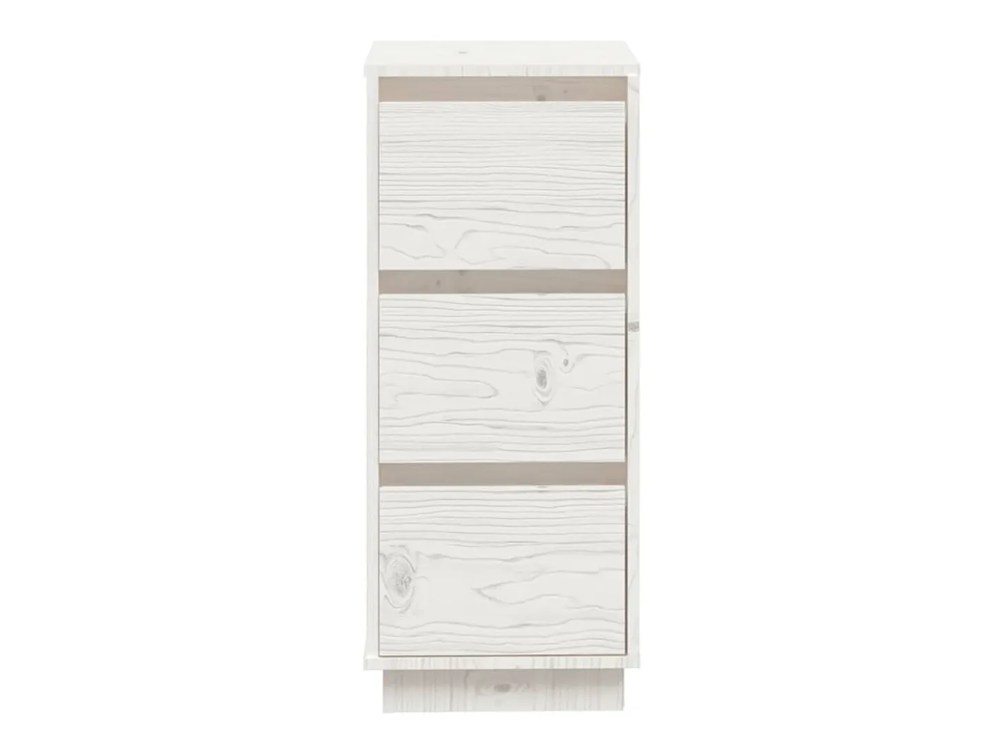 Aparador de madera maciza de pino blanco 32x34x75 cm