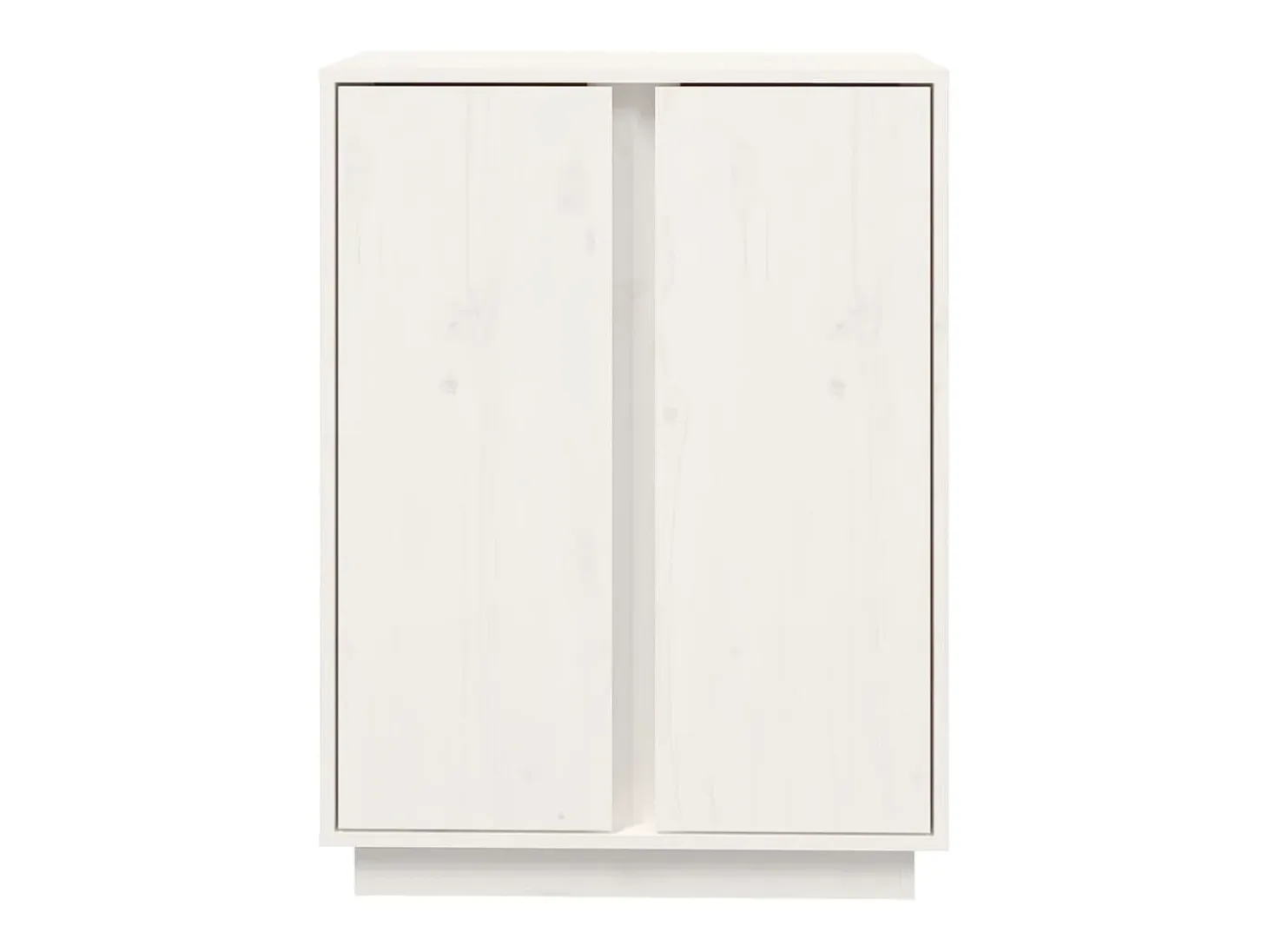 Aparador de madera maciza de pino blanco 60x35x80 cm