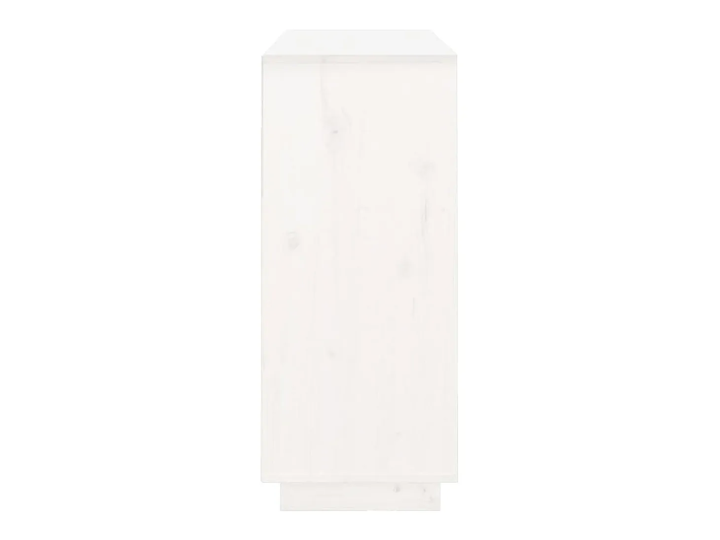Aparador de madera maciza de pino blanco 104,5x34x80 cm