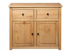 Aparador de madera maciza de pino estilo Panamá 93x40x80 cm