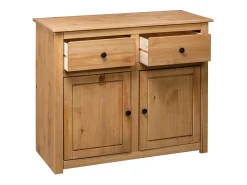Aparador de madera maciza de pino estilo Panamá 93x40x80 cm