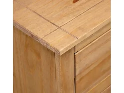 Aparador de madera maciza de pino estilo Panamá 93x40x80 cm