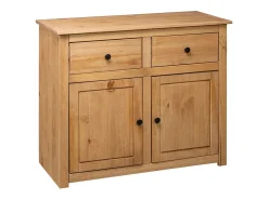 Aparador de madera maciza de pino estilo Panamá 93x40x80 cm