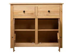 Aparador de madera maciza de pino estilo Panamá 93x40x80 cm