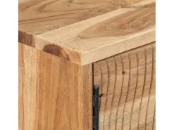 Aparador de madera maciza de acacia 115x35x75 cm ES16705
