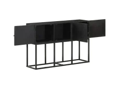 Aparador de madera maciza de mango 115x30x76 cm ES39425