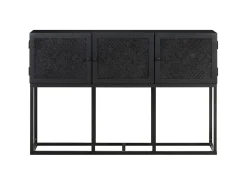 Aparador de madera maciza de mango 115x30x76 cm ES39425