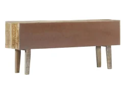 Aparador de madera maciza de mango 140x30x60 cm ES33789