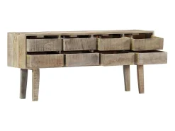 Aparador de madera maciza de mango 140x30x60 cm ES33789