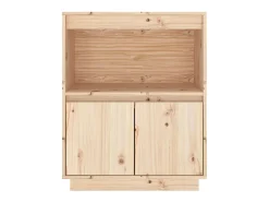 Aparador de madera maciza de pino 60x34x75 cm