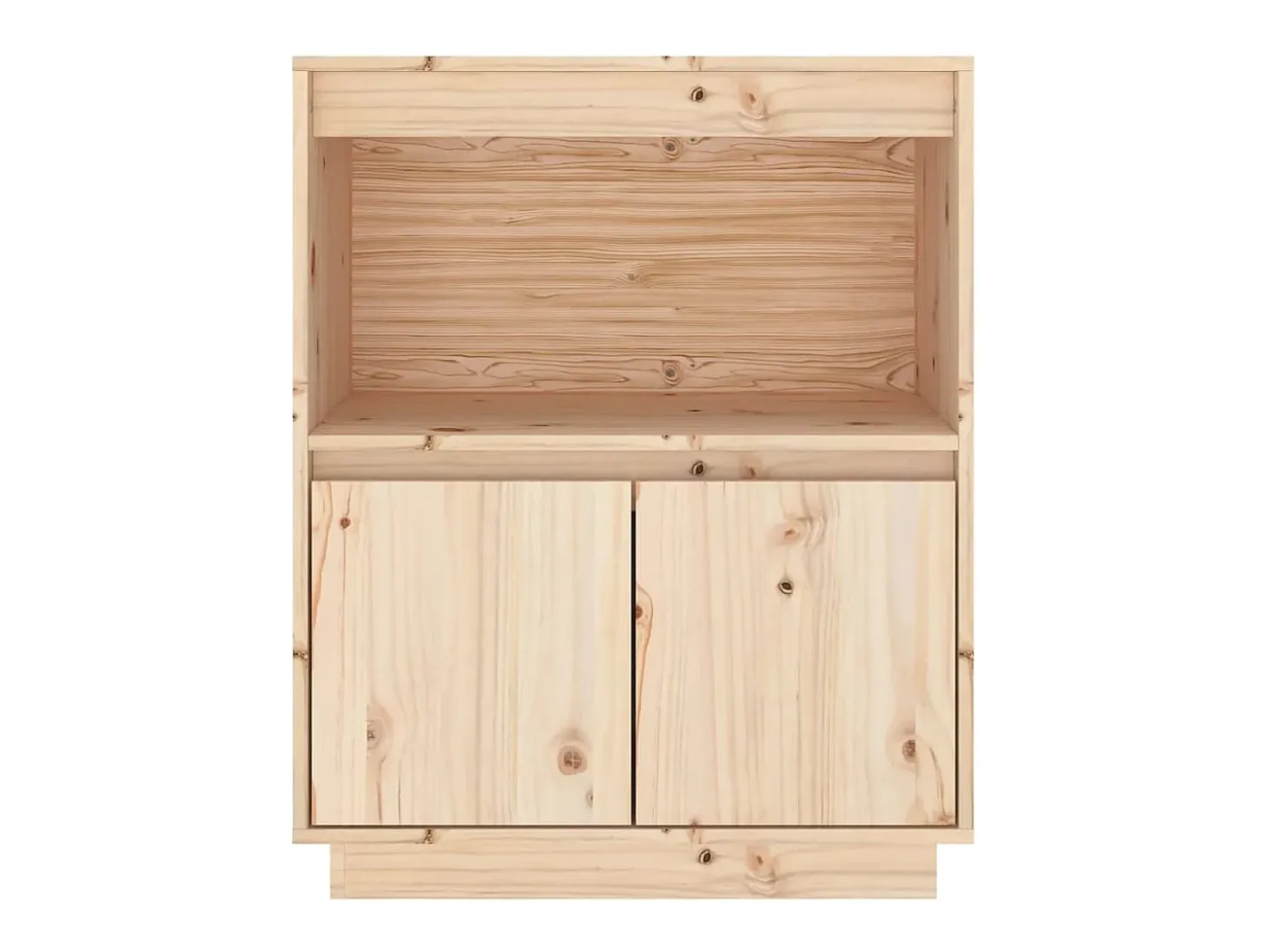 Aparador de madera maciza de pino 60x34x75 cm