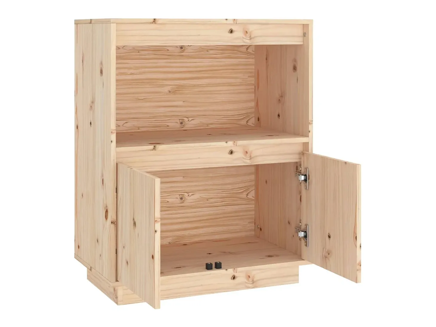 Aparador de madera maciza de pino 60x34x75 cm