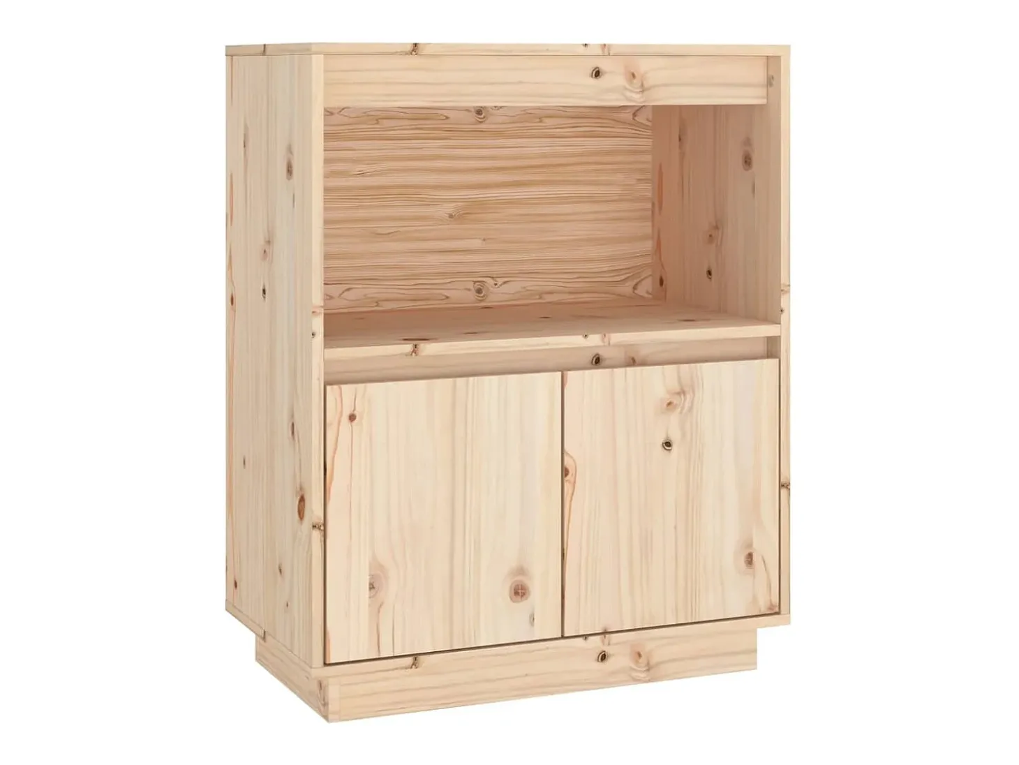 Aparador de madera maciza de pino 60x34x75 cm