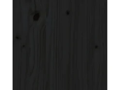 Aparador de madera maciza de pino negro 60x35x80 cm