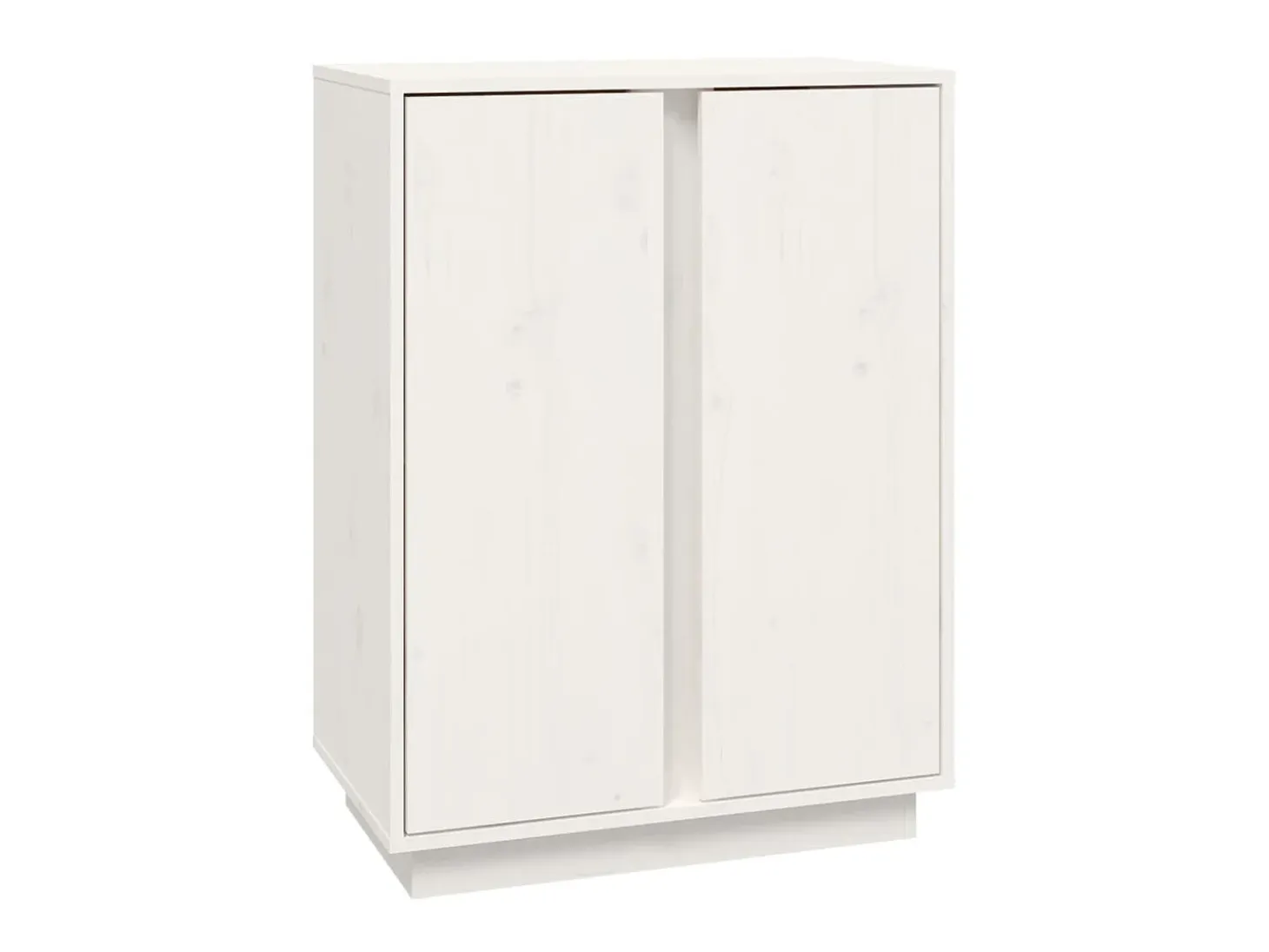 Aparador de madera maciza de pino blanco 60x35x80 cm ES44481