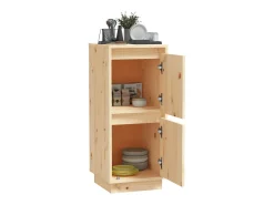 Aparador de madera maciza de pino 31,5x34x75 cm ES21442