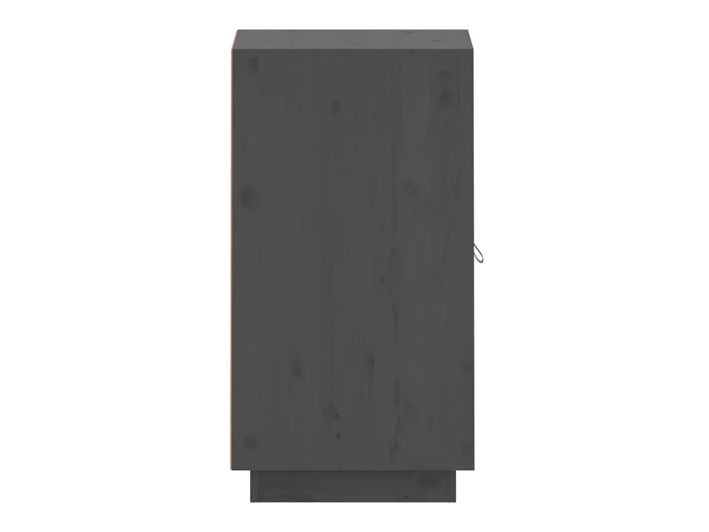 Aparador de madera maciza de pino gris 34x40x75 cm ES99149