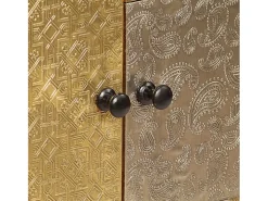 Aparador de madera maciza de acacia 80x30x75 cm
