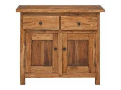 Aparador de madera maciza de caoba 75x30x65 cm