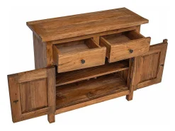 Aparador de madera maciza de caoba 75x30x65 cm