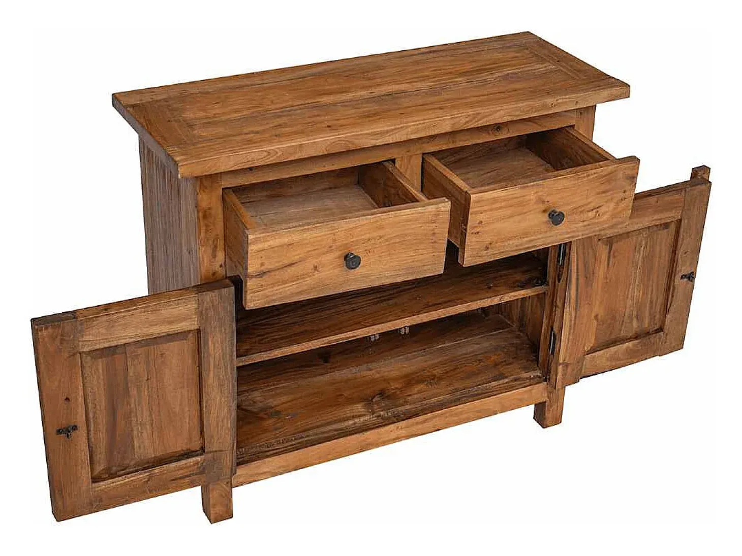 Aparador de madera maciza de caoba 75x30x65 cm