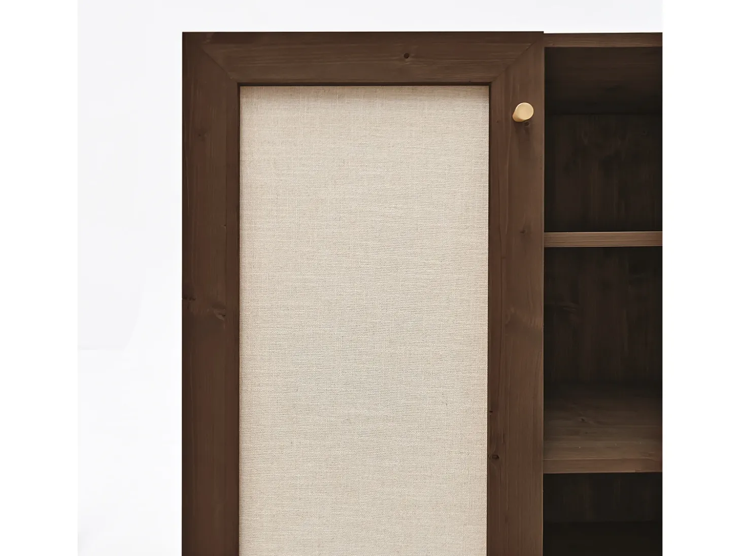 Aparador de madera maciza nogal - LINEN - DECOWOOD