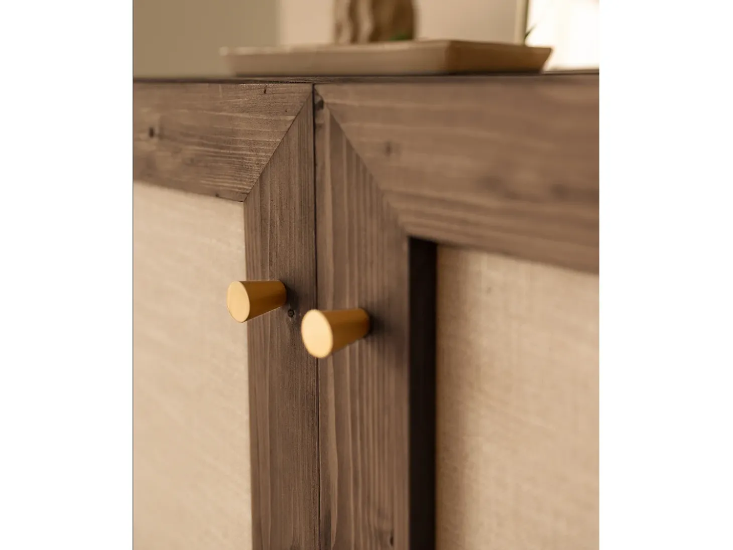 Aparador de madera maciza nogal - LINEN - DECOWOOD