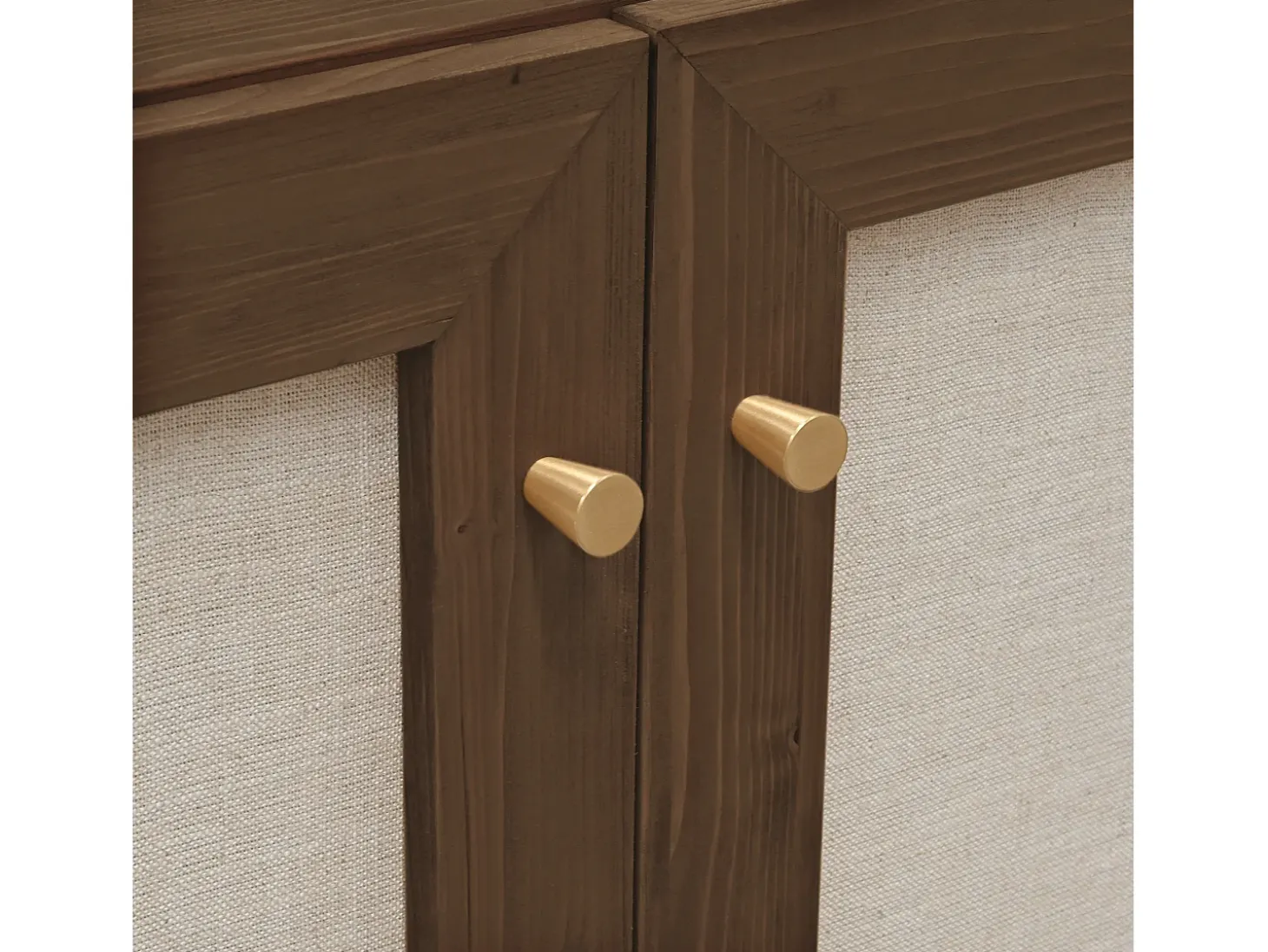 Aparador de madera maciza nogal - LINEN - DECOWOOD