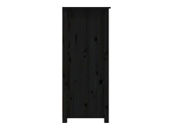 Aparador de madera maciza de pino negro 83x41,5x100 cm