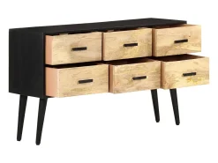 Aparador de madera maciza de mango 110x33x64 cm ES72728