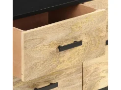 Aparador de madera maciza de mango 110x33x64 cm ES72728