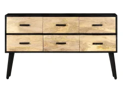 Aparador de madera maciza de mango 110x33x64 cm ES72728