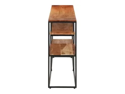Aparador de madera maciza de acacia 150x30x75 cm