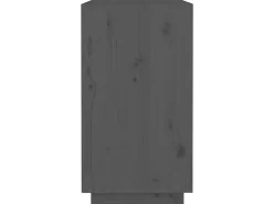 Aparador de madera maciza de pino gris 100x40x75 cm ES69364
