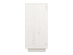 Aparador de madera maciza de pino blanco 60x34x75 cm