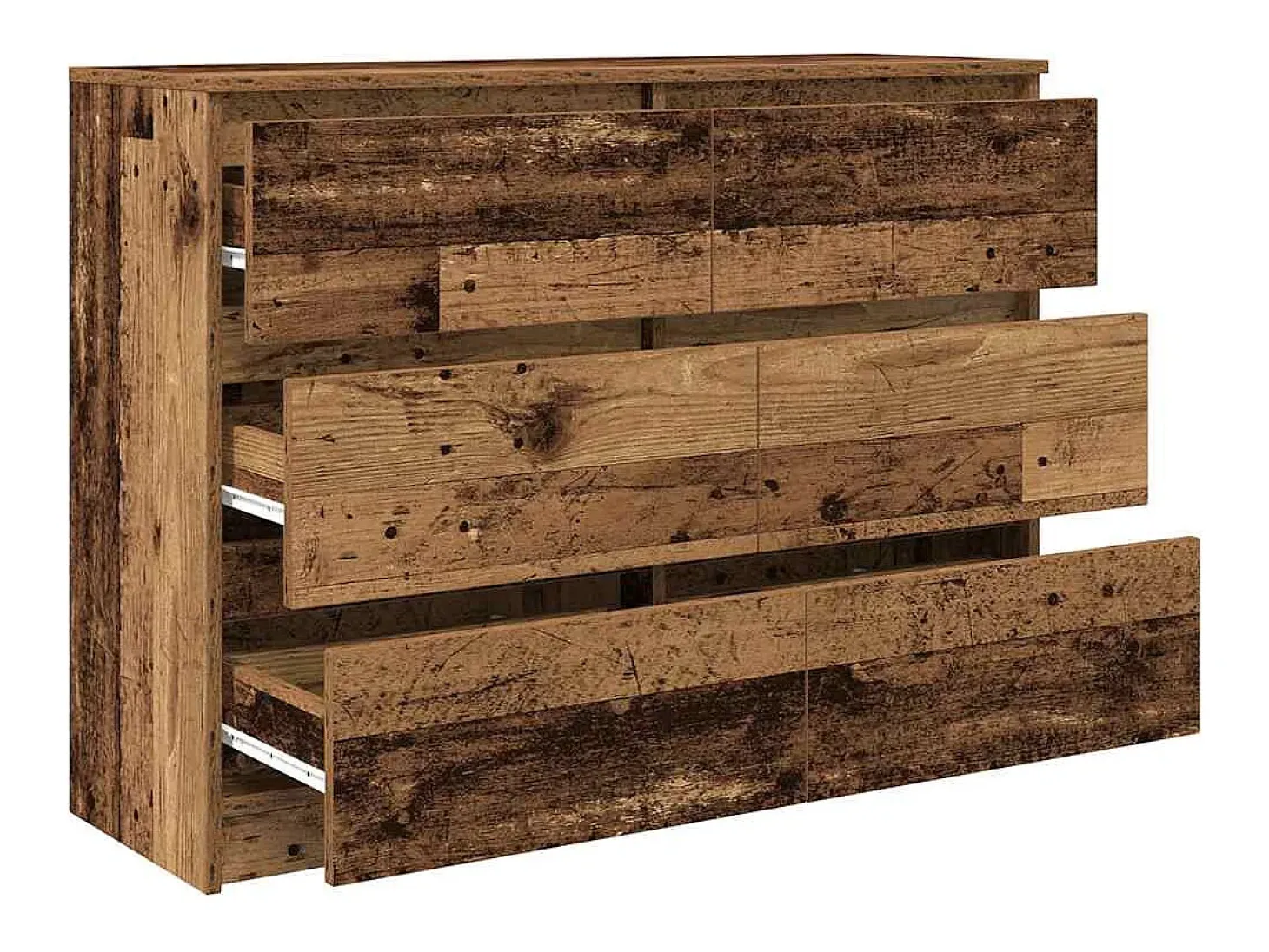 Aparador de madera vieja 100x35x76 cm Madera de ingeniería