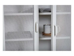 Aparador de malla de acero de 2 puertas Misha