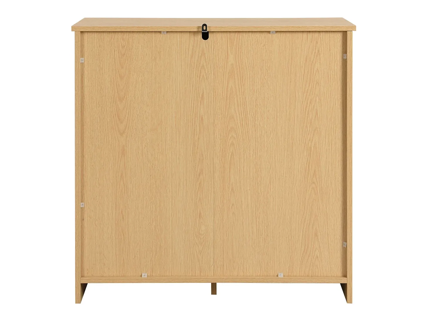 Aparador de ratán - 80 x 80 x 38 cm - con 4 cajones - versátil para salón, comedor, etc.