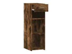 Aparador de roble ahumado 30x42,5x93 cm madera de ingeniería
